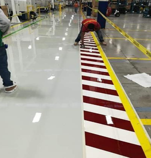 Preparación de superficie para piso epóxico